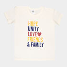 Girls Cotton T-Shirt, Off White, small image number null