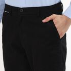 Men's Slim Fit Casual Trousers , Black, small image number null