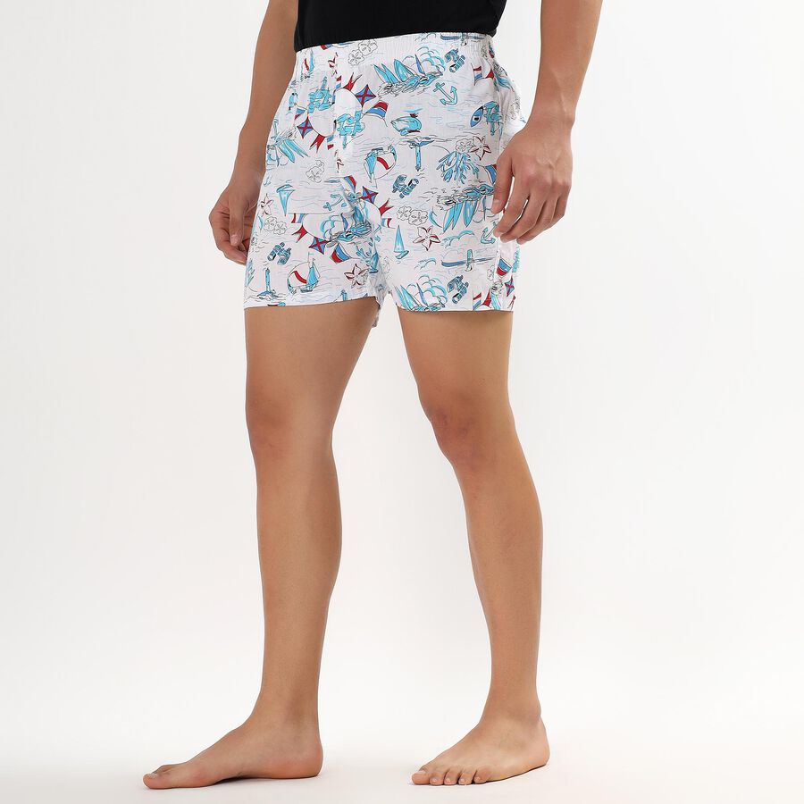 Men's 100% Cotton Boxers , White, large image number null