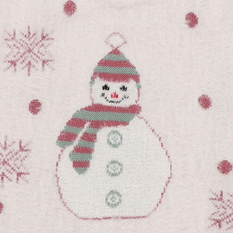 Infants Light Pink Round Neck Casual Pullover, हल्का गुलाबी, large image number null