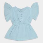 Girls' T-Shirt , हल्का नीला, small
