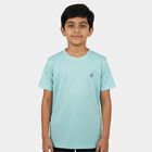 Boys' Half Sleeves T-Shirt, एक्वा, small