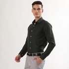 Men's Dark Forest Green Classic Formal Shirt, Dark Green, small image number null