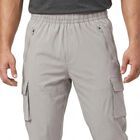 Men's Grey Regular Fit Cargo Track Pants, हल्का ग्रे, small