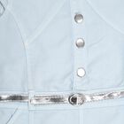 Girls' Frock , हल्का नीला, small image number null