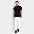 Men's 100% Cotton Collared Half Sleeves T-Shirt , काला, small image number null