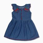 Girls' Frock, Mid Blue, small