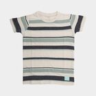 Boys' Lime Green Crew Neck Graphic Printed T-Shirt, हल्का हरा, small