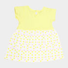 Infants Cotton Frock, Yellow, small image number null