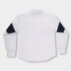 Boys Rich Eggshell White Full Sleeve Classic Casual Shirt, White, small image number null