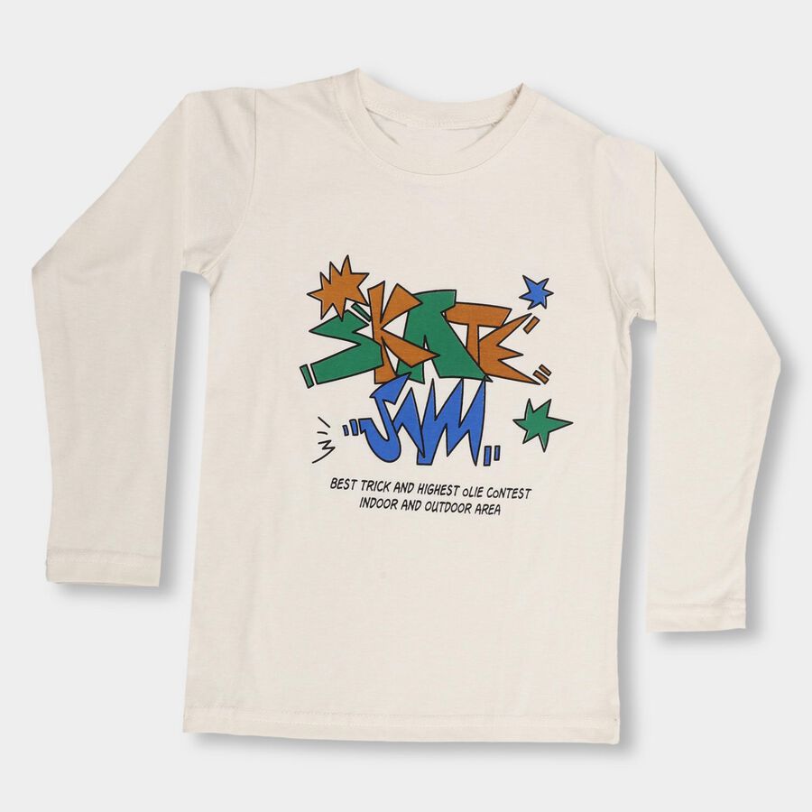Boys' T-Shirt , Off White, large image number null