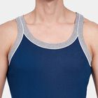 Men's 100% Cotton Gym T-Shirt, Teal Blue, small