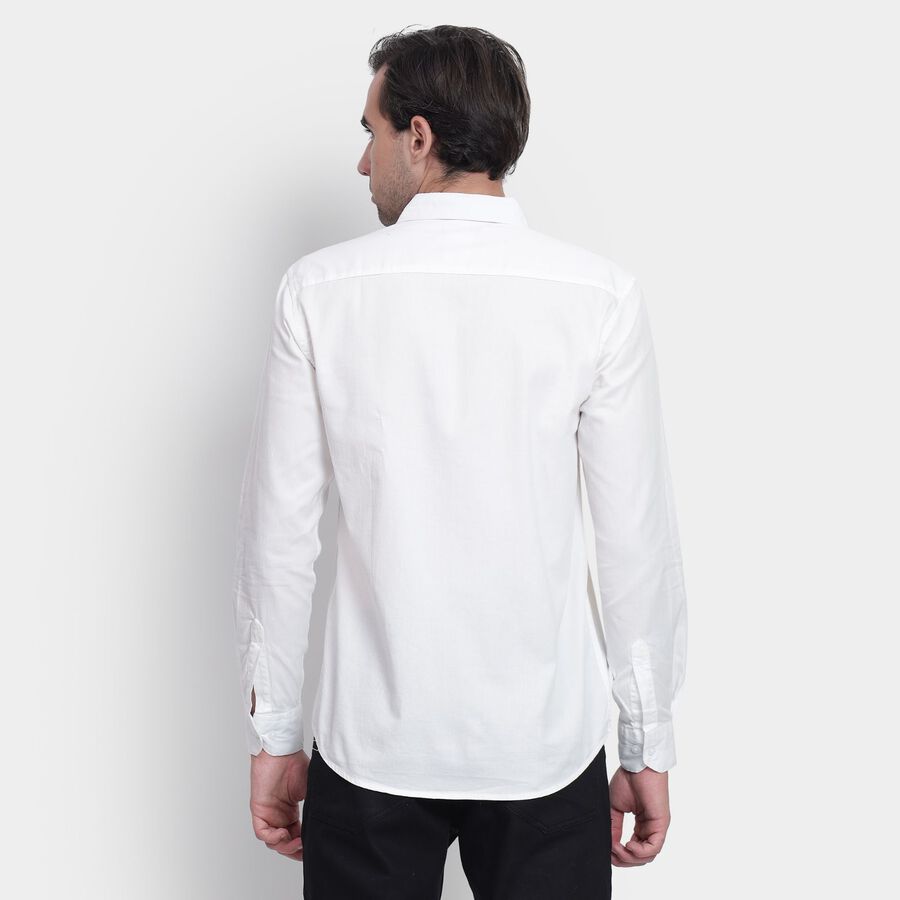 Men's Cotton Casual Shirt, सफ़ेद, large image number null