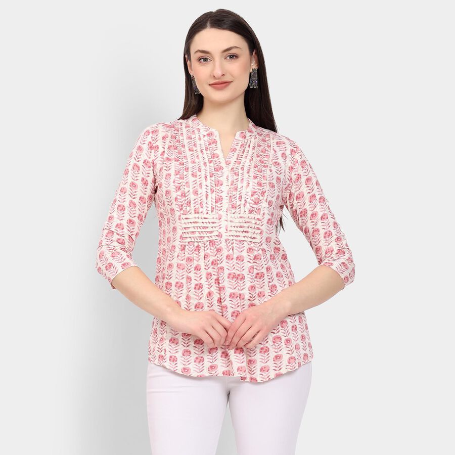 Ladies' Kurta, हल्का गुलाबी, large image number null