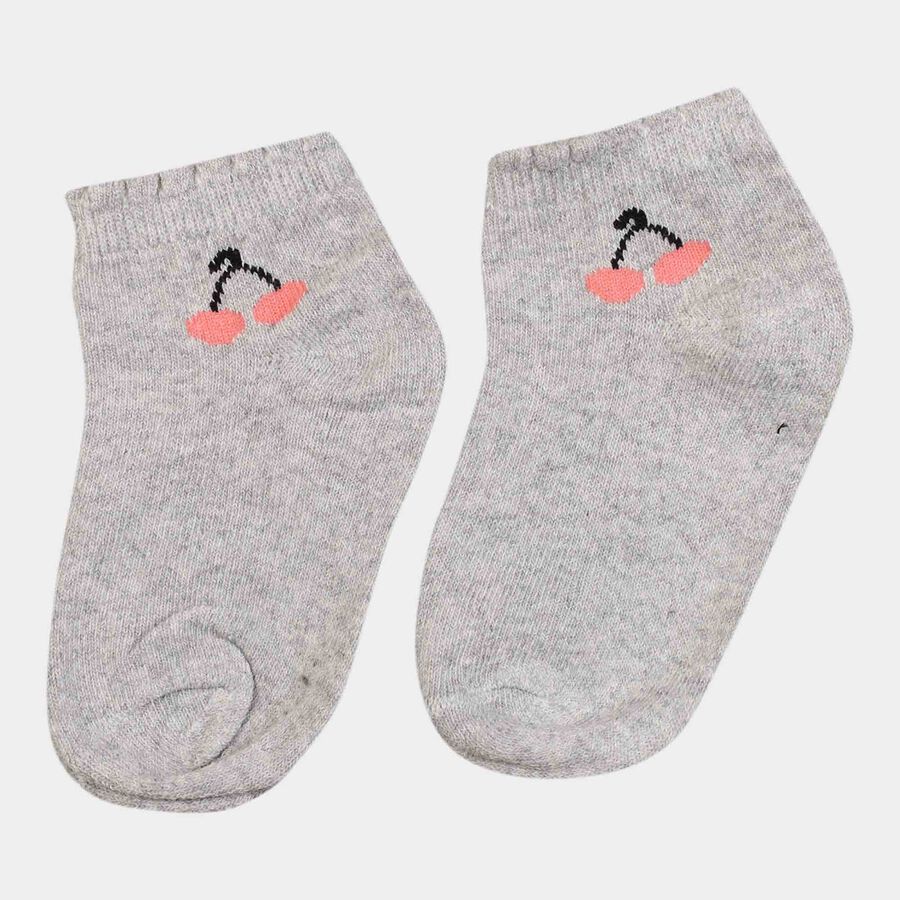 Girls Ankle Basic Socks, Light Pink, large image number null