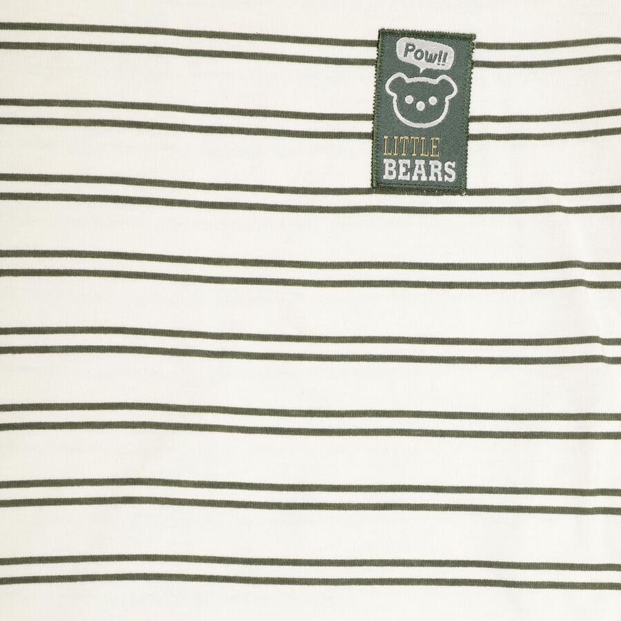 Boys' 100% Cotton Knit Baba Suit, ऑफ व्हाइट, large image number null