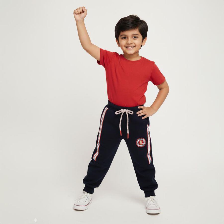 Boys' Pyjama, Navy Blue, large image number null