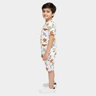 Boys' Night Suit, सफ़ेद, small