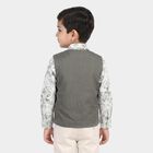 Boys Green Cotton Collar Shirt, Light Green, small