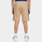 Boys Beige Regular Fit Printed Bermuda Shorts, Beige, small