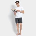 Men's 100% Cotton Boxers , काला, small