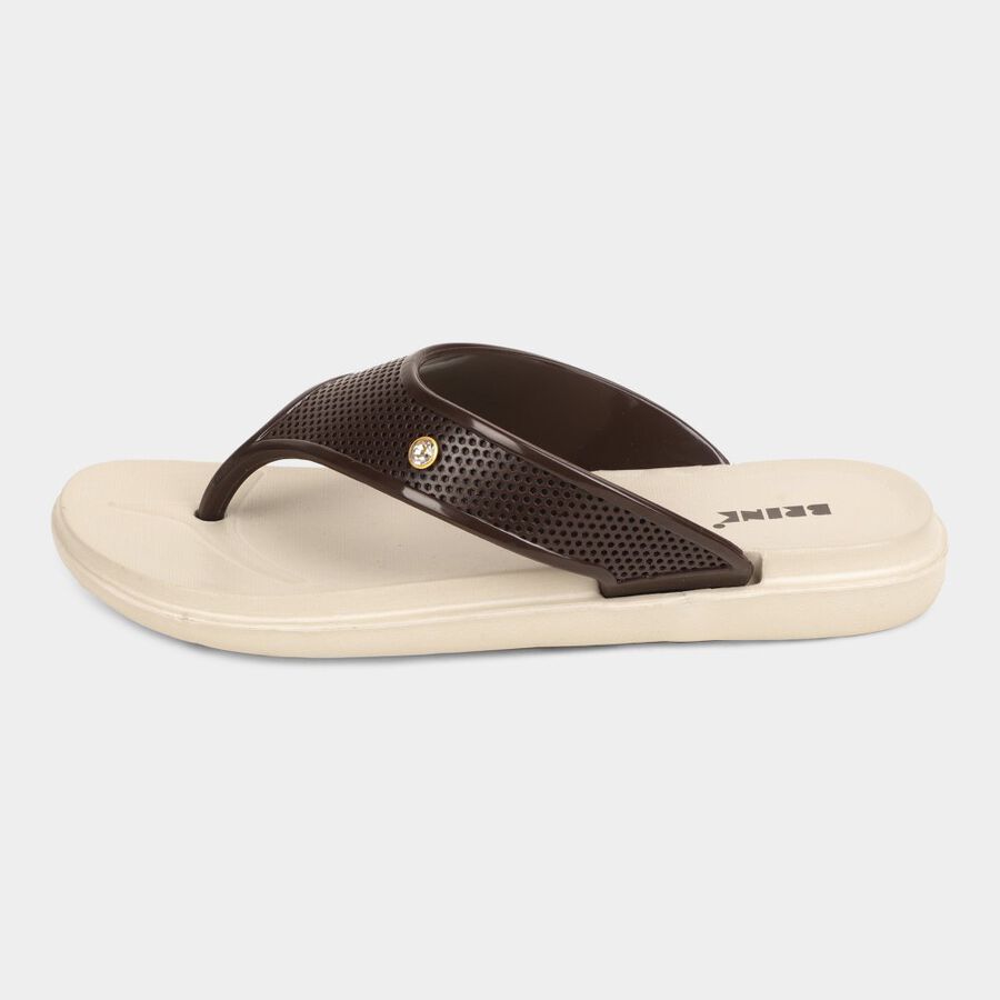 Ladies' Slippers, भूरा, large image number null