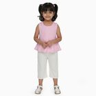 Girls' Capri Set, Light Pink, small image number null