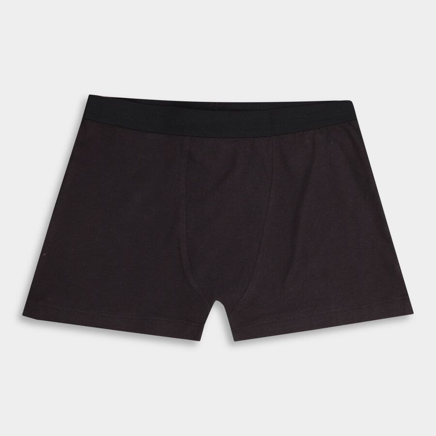 Boy's Cotton Briefs, Black, large image number null