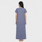 Women's Blue Nighty, Mid Blue, small