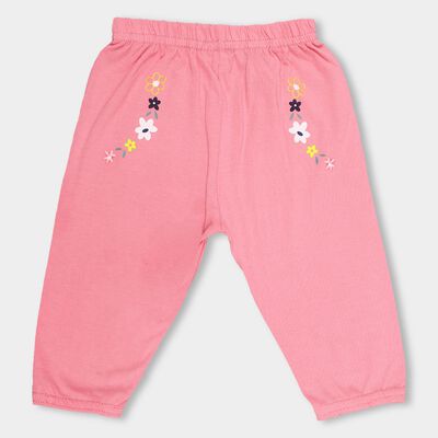 Infants' Soft Pink Floral Printed Cotton Pyjama
