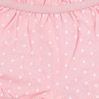 Girls' Soft Pink Relaxed Fit Star Print Ruffle Bloomers, Pink, small image number null