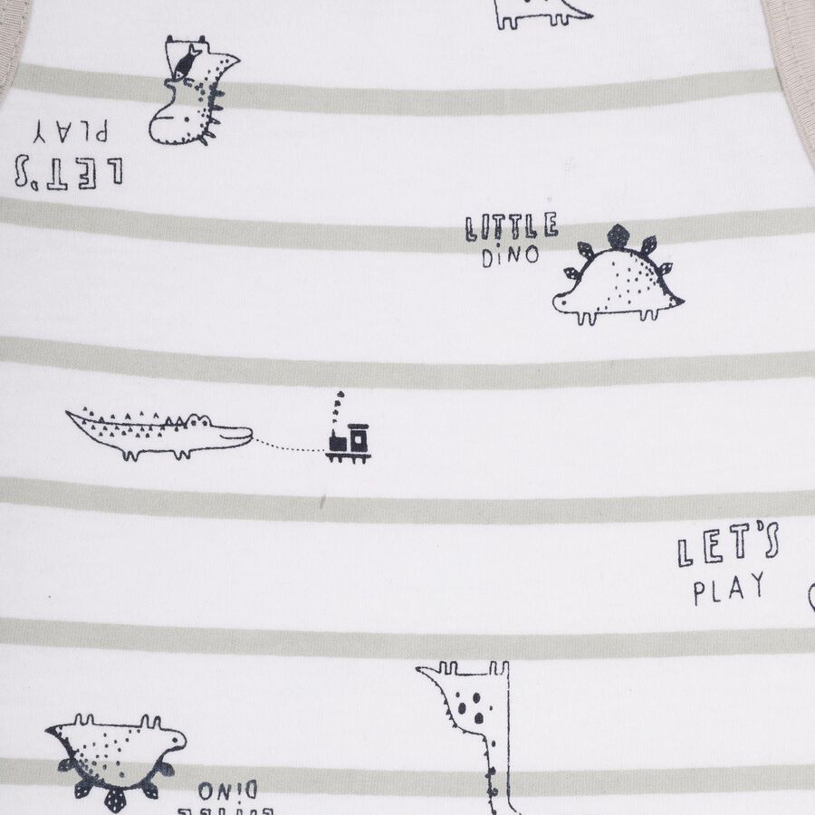 Infant Boys' 100% Cotton Baba Suit, हल्का ग्रे, large image number null
