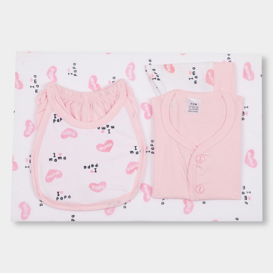 Infants' 100% Cotton Gift Set , Pink, large image number null