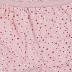 Girls' Pink Regular Fit Printed Bloomers, Light Pink, small