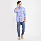 Checks Casual Shirt, Light Blue, small image number null