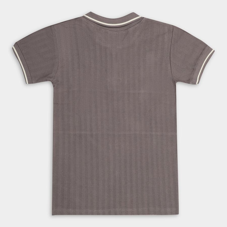 Boys' Half Sleeves T-Shirt , Dark Grey, large image number null