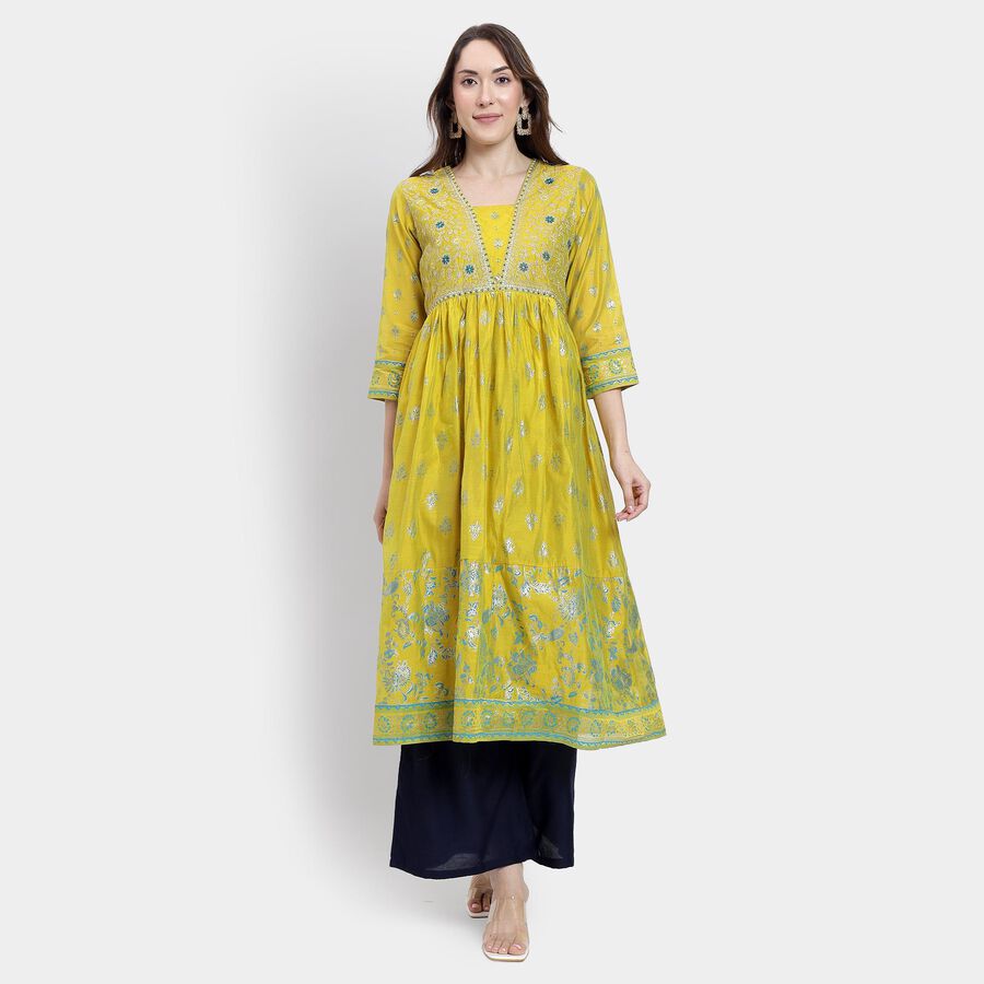 Ladies' Kurta, ओलिव, large image number null