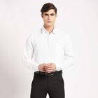 Solid Regular Collar Formal Shirt, White, small image number null