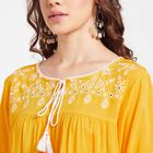 Solid Kurti, Yellow, small image number null