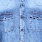 Cotton Solid Casual Shirt, Mid Blue, small image number null