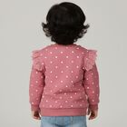 Infants Light Lavender Cotton Crew Neck Casual Sweatshirt, बैंगनी, small image number null