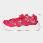 Girls Pink Velcro Strap Sneakers, Pink, small