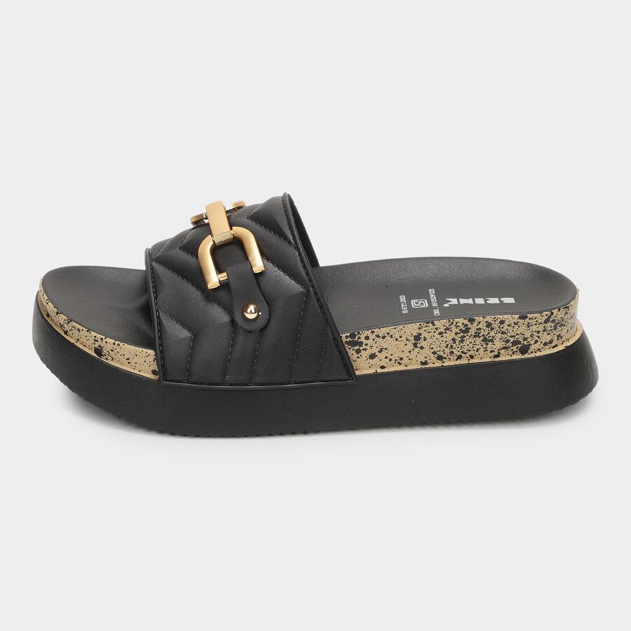 Ladies' Slipper, Black, large image number null