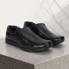 Men's Black Slip-On Loafer Formal Shoes, Black, small