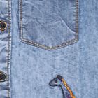 Boys Solid Casual Shirt, मध्यम नीला, small image number null