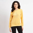 Embellished Round Neck Sweatshirt, Yellow, small image number null