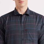 Checks Casual Shirt, Navy Blue, small image number null