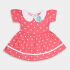 Infant Girls' 100% Cotton Frock , Pink, small