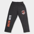 Boys' Charcoal Black Regular Fit Placement Printed Pyjama, Charcoal, small image number null