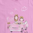 Girls' 100% Cotton T-Shirt, लाइलेक, small image number null
